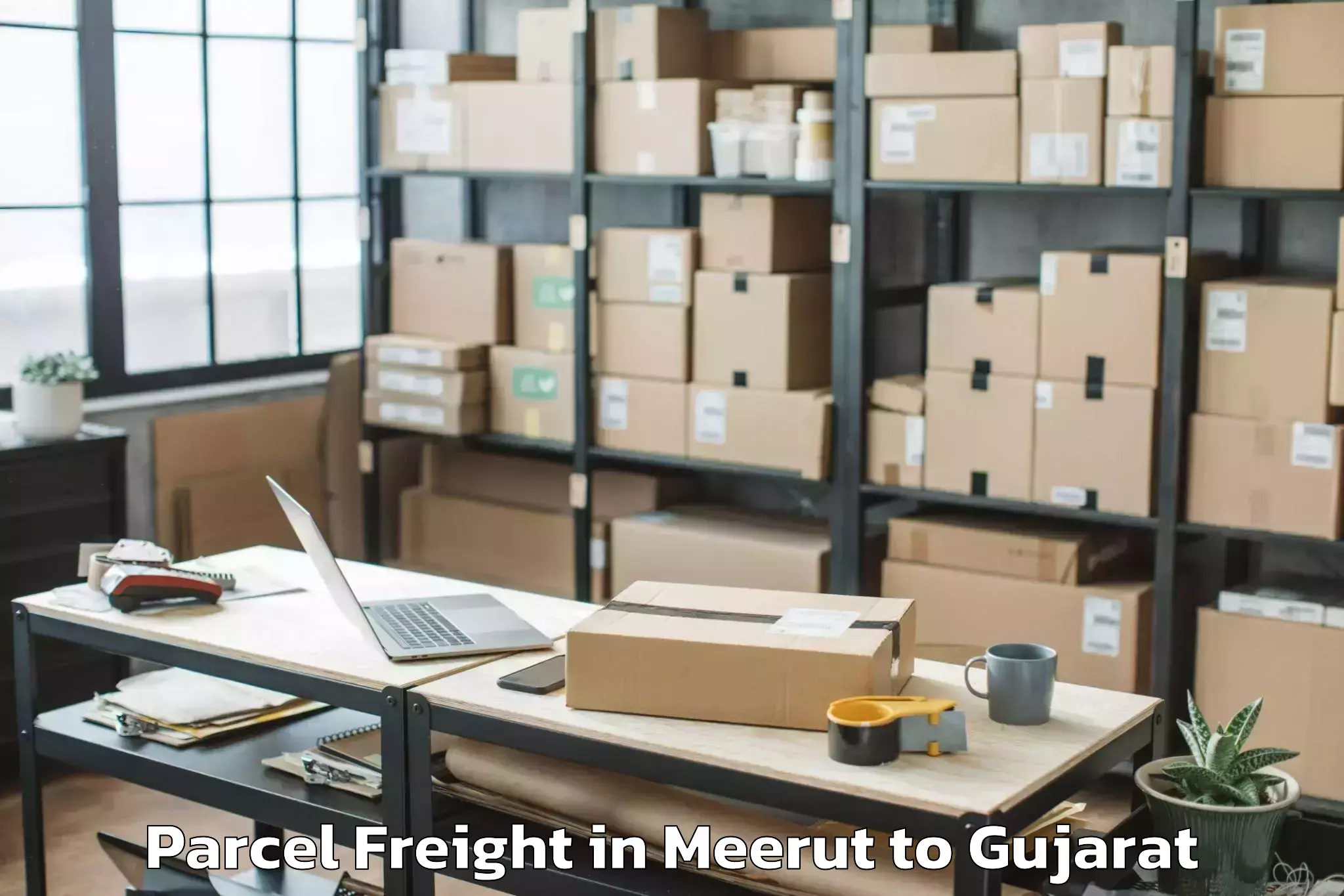 Trusted Meerut to Talaja Parcel Freight